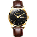 Relógio Quartzo de Luxo - Golden Watch relógio 042 AmploTech Dourado/Preto 